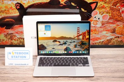 Apple Macbook air 13 (2020) M1 Ram8 SSD256 จอ13.3นิ้ว ความชัดระดับ2k เครื่องสวยรอบชาร์จเพียง 27ครั้ง รีเซ็ตพร้อมใช้งานขายเพียง 14,990.- เท่านั้น