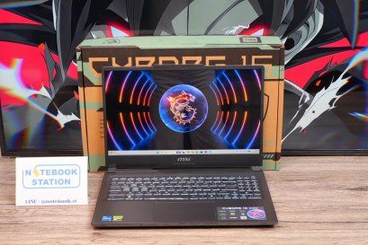MSI Cyborg 15 i5-13420H RTX4050(6GB) Ram16 SSD512 จอ15.6 FHD IPS 144Hz สเปคเกมมิ่งรุ่นใหม่ ดีไซน์สวยน้ำหนักเบา เครื่องพร้อมใช้งาน เพียง 25,990.- มีประกันศูนย์