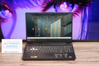 Asus TUF Gaming A15 Ryzen7-7435HS Ram8 RTX2050(4GB) SSD512GB จอ15.6 FHD IPS 144Hz สเปคสูง คีย์บอร์ดไฟRGB ดีไซน์สวยเท่ดูทันสมัย เพียง 18,990.-