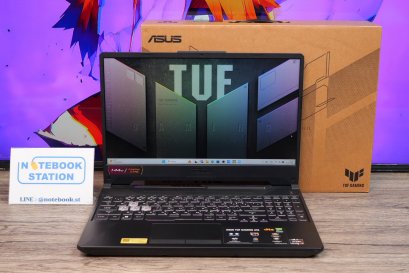 Asus TUF Gaming A15 Ryzen7-7445HS Ram16 RTX3050(4GB) 512GB M.2 จอ 15.6 FHD IPS 144Hz สเปคสูง คีย์บอร์ดไฟRGB ดีไซน์สวยเท่ดูทันสมัย ครบกล่องพร้อมประกันศูนย์ ขายเพียง 22,990.-