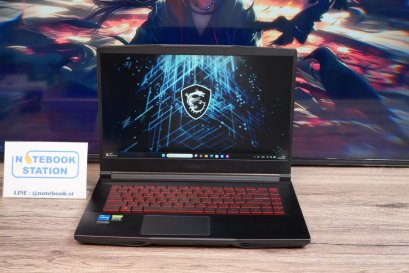 MSI GF63 Thin i5-11400H RTX-3050(4GB) Ram8 512GB M.2 จอ15.6นิ้ว FHD 144Hz สเปคเกมมิ่ง คีย์บอร์ดไฟสีแดง ดีไซน์สวยเท่ น้ำหนักเบาไม่ถึง2kg เครื่องพร้อมใช้งานในราคาสุดคุ้มเพียง 16,990.-