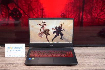 MSI GF66 Katana i5-12450H RTX3050Ti(4GB) Ram8 SSD512GB จอ15.6 FHD 144Hz เกมมิ่งสเปคสูง คีย์บอร์ดไฟสีแดง วัสดุดี ดีไซน์สวยเท่ เครื่องพร้อมใช้งาน ราคาเพียง 18,990.-
