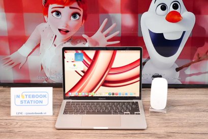 Macbook Pro 13(2020) Touchbar Chip M1 Ram8 SSD256 จอ13.3 2k พร้อม Apple Magic Mouse เครื่องสวย Cycle count 62 ครั้ง ขายเพียง 18,800.- รีเซ็ตพร้อมใช้งาน