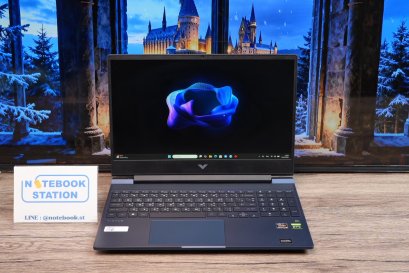 HP Victus Gaming 15 Ryzen5-5600H RTX-3050(4GB) Ram16 SSD512 จอ15.6นิ้ว FHD 144Hz สเปคเกมมิ่ง คีย์บอรืดไฟสีขาว ดีไซน์สวยเรียบหรูดูทันสมัย เครื่องพร้อมใช้งานในราคาสุดคุ้มเพียง 17,990.-