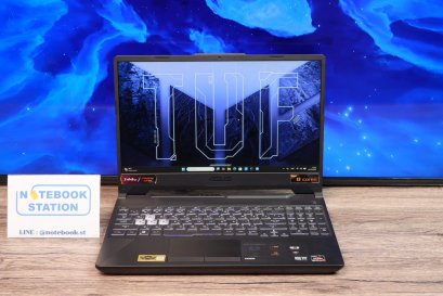 Asus TUF Gaming A15 Ryzen7-4800H Ram16 RTX-3050(4GB) 512GB M.2 จอ15.6นิ้ว FHD 144Hz สเปคเกมมิ่ง คีย์บอร์ดไฟRGB ดีไซน์สวยเท่ดูทันสมัย เครื่องพร้อมใช้งานในราคาสุดคุ้มเพียง 19,990.-