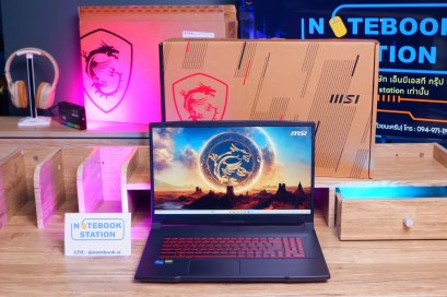 MSI GF76 Katana 17 i7-11800H RTX3070(8GB) RAM24 SSD512 จอ17.3 FHD 144Hz จอใหญ่ สเปคสูง คีย์บอร์ดไฟสีแดง เครื่องพร้อมใช้งาน ขายเพียง 21,900.-
