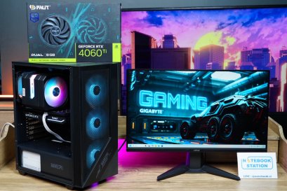 [คอมประกอบพร้อมจอ] INTEL CORE I5-13400F / RTX-4060Ti (8GB GDDR6) / 32GB (16GBx2) DDR5 5600MHz / 1TB SSD M.2 / GIGABYTE B760M D3HP DDR5 / GIGABYTE GP-P650SS ICE / CPU COOLER-CASE IHAVECPU + จอ MSI G255F 24.5นิ้ว 180Hz IPS เครื่องสวยสเปคสูง พร้อมใช้งานราคาส