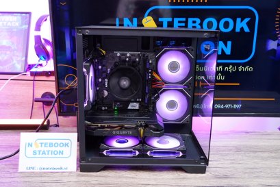 [คอมประกอบมือสอง] AMD RYZEN 5-5500 /GTX-1660 SUPER(6GB)/ 16GB (16GBx1) DDR4 / 256GB M.2 / ASROCK A520M-HVS / XIGMATEK Z-POWER BLACK 600W / ITSONAS QUANTUM ARGB (BLACK) สเปคเกมมิ่ง ตัวเครื่องดีไซน์สวย ไฟRGBจัดเต็ม เครื่องพร้อมใช้งาน ขายราคาสุดคุ้มเพียง 12,