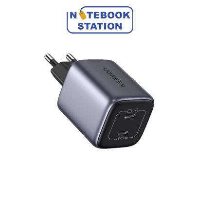 หัวชาร์จ Ugreen CD294 Wall Charger With PD 2 GaN Tech Fast Charger (US) (Adapter ชาร์จเร็ว | 45W | PD | QC 3.0/4.0 | PPS | 2Type-C | GaN) ราคา 990.-