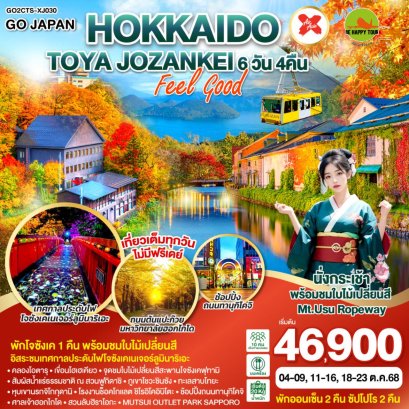 HOKKAIDO TOYA JOZANKEI FEEL GOOD 6 วัน 4 คืน (XJ) (OCT25)