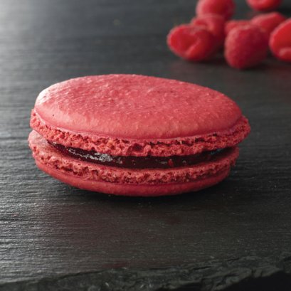 Raspberry Macarons