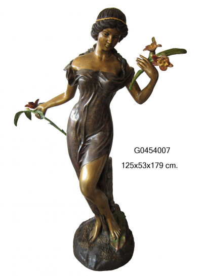 รูปปั้นทองเหลืองสไตล์ยุโรป ออกแบบได้ตามต้องการ