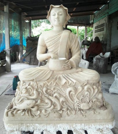 พระอุปคุต หน้าตัก 35 นิ้ว ปั้นตามแบบที่ลูกค้าต้องการ