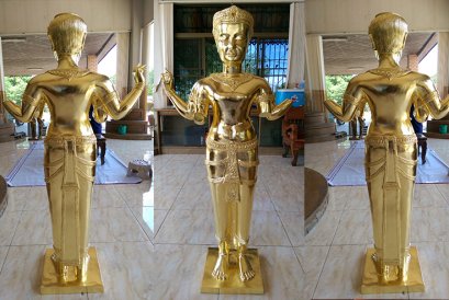 องค์เจ้าพ่อพระกาฬจำลอง ปิดทองคำเปลวแท้ ขนาดความสูง 1 เมตร