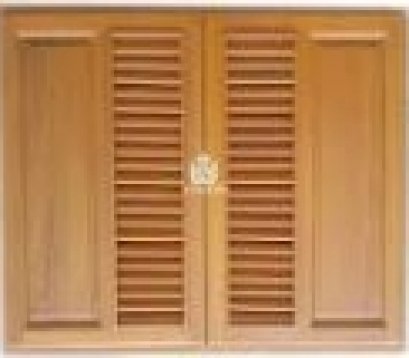 บานซิงค์ไม้สัก เกล็ดฟัก 60*80