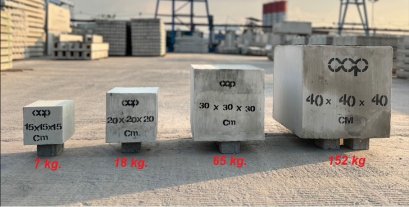 ลูกปูน คอนกรีต สำเร็จ สำหรับทำฐาน โซลาเซลล์