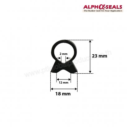 Oven Door Seals Omega Shapes 18x23 mm