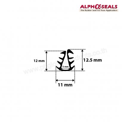 Silicone U-Channels 11x2.5 mm