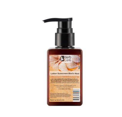 Bird's nest sunscreen lotion