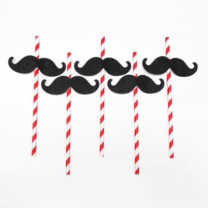 Food Grade Fancy Paper Straw/Pack 5 pieces