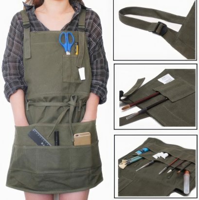 Multi-Pocket Adjustable Work Apron