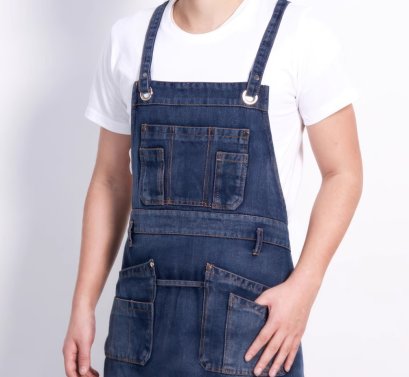 BARBER Denim Apron (Fabric Neck Strap)