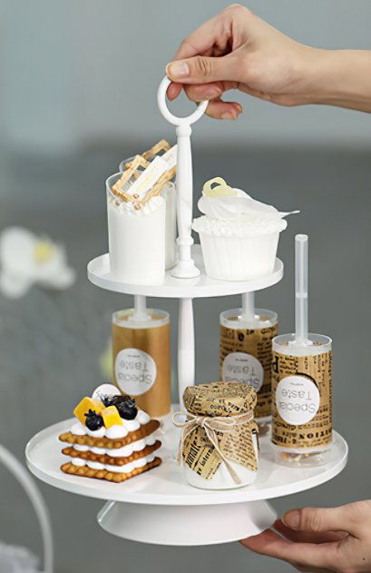 WHITE.2 Tier Tray