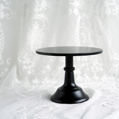 Matt Black Metal Cake Tray