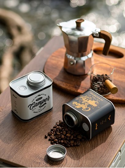 150G.Coffee Beans/Tea, Tin Canister