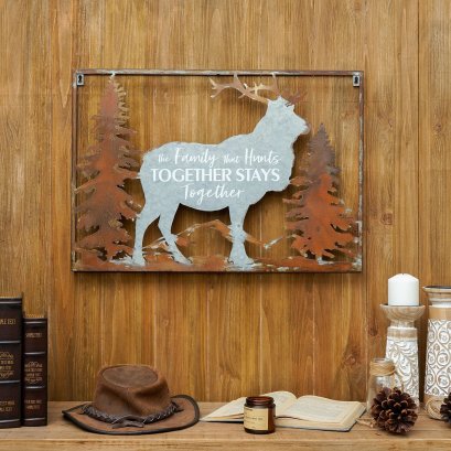 Cabin Wild Animal Metal Wall Art, Pick Your Style