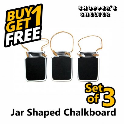 Buy 1 Get 1 Free!! Jar Shaped Chalk Board (Set of 3 pcs.) x 2 Packs