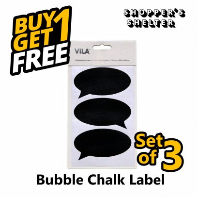Buy 1 Get 1 Free!! Oval Chalk Bd., (Set of 3 pcs). x 2 Packs.