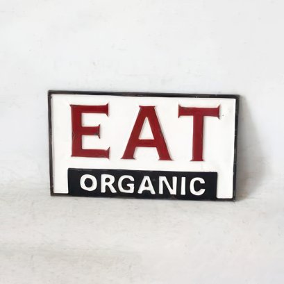 EAT organic Metal Wall Decor