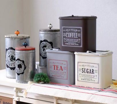 กล่องเก็บของเอนกประสงค์ Storage Metal box w/ Glass Lid