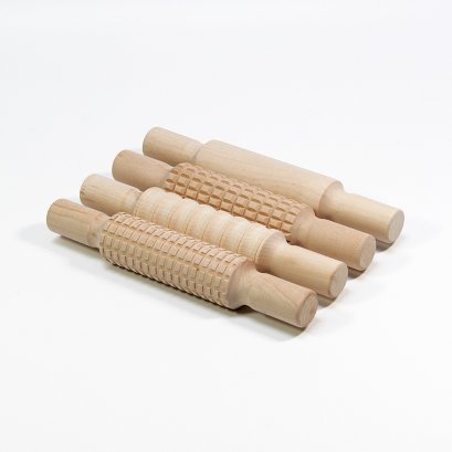 ไม้กลึงแป้ง Embossing Rolling Pins/Pack of 4 pcs.