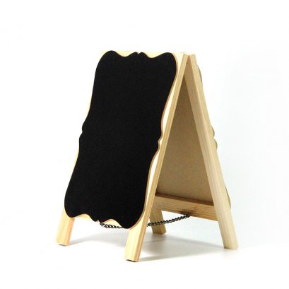 Vintage Shaped Chalkboard w/ Wooden Border