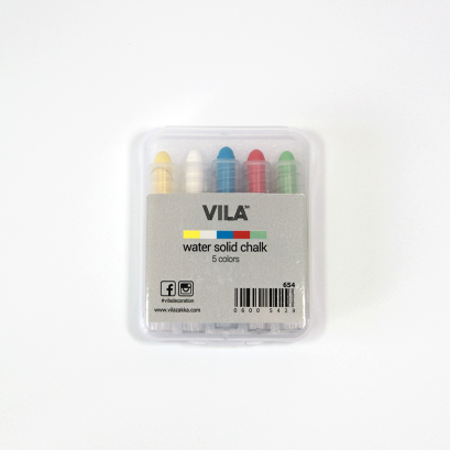 Water solid chalk-Big, Set of 5