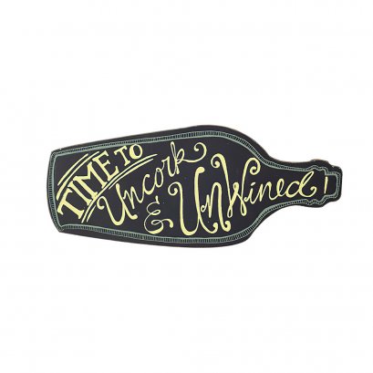 แผ่นตกแต่งผนัง MDF Wine Bottle Shaped Wall Décor