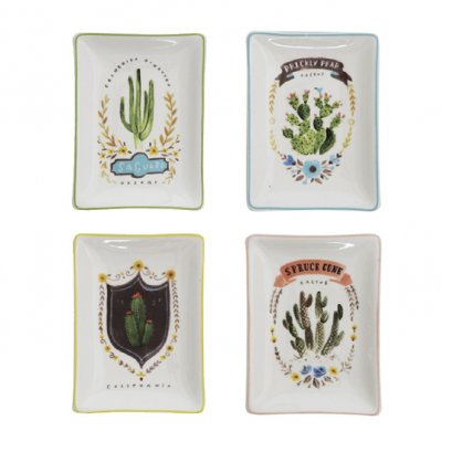 Angela Rect.Stoneware Dish Set of 4