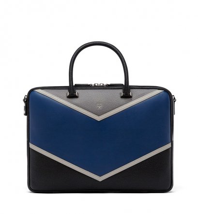 OTTOMAR BRIEFCASE IN CHEVRON LEATHER