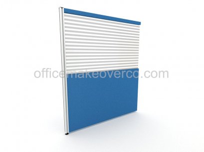 พาร์ทิชั่นรุ่นมาตรฐานแบบทึบกึ่งกระจกลาย 150 x 180 cm.