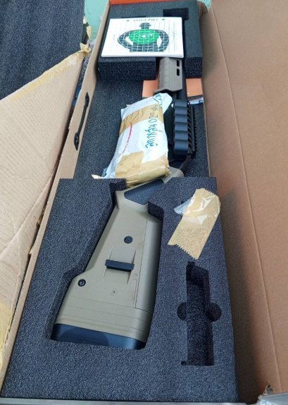 สินค้าฝากขายรุ่นลูกซองแก๊สสีทรายชุดพร้อมเล่นพร้อมส่ง