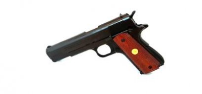 ARMYรุ่นM1911มาร์คกิ้งร่องลึกปะกบไม้แท้สีดำ
