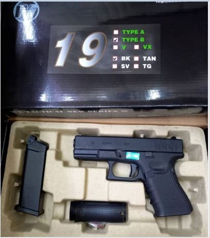 WEรุ่นGLOCK19Gen4โปรพร้อมเล่นพร้อมส่ง