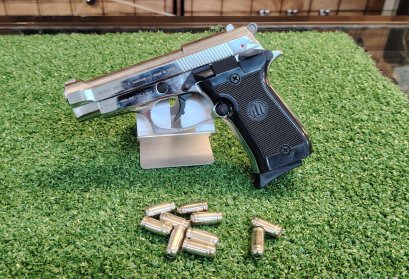 แบลงค์กันRETAYรุ่นM84 SVสีเงินเงากระสุนแบลงค์กัน10นัดพร้อมส่ง