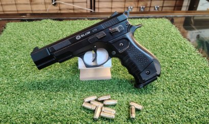 แบลงค์กันBLOWรุ่นCZ75 BKสีดำแถมกระสุนแบลงค์กัน10นัดพร้อมส่ง