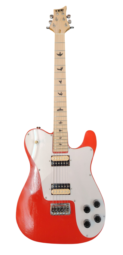 กีตาร์ไฟฟ้าแบรนด์TEEสีแดงสดรุ่น3หนุ่ม3มุมสวยเสียงดีเล่นง่ายโปรพร้อมของแถมมากมายแจกแจ็คไร้สายฟรีพร้อมส่ง