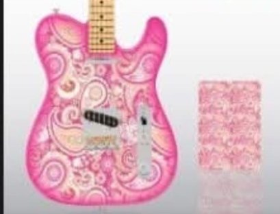 สติกเกอร์ติดบอดี้กีตาร์ไฟฟ้าด้านหน้าจำนวน1แผ่นค่าส่งฟรี
