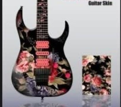 สติกเกอร์ติดบอดี้กีตาร์ไฟฟ้าด้านหน้าจำนวน1แผ่นค่าส่งฟรี