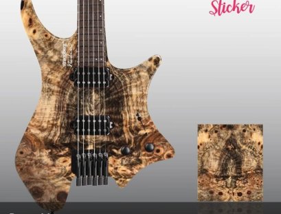 สติกเกอร์ติดบอดี้กีตาร์ไฟฟ้าด้านหน้าจำนวน1แผ่นค่าส่งฟรี